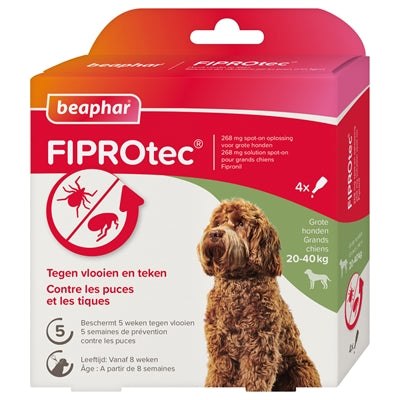 BEAPHAR FIPROTEC CHIEN CONTRE LE DESSION ET FLEA