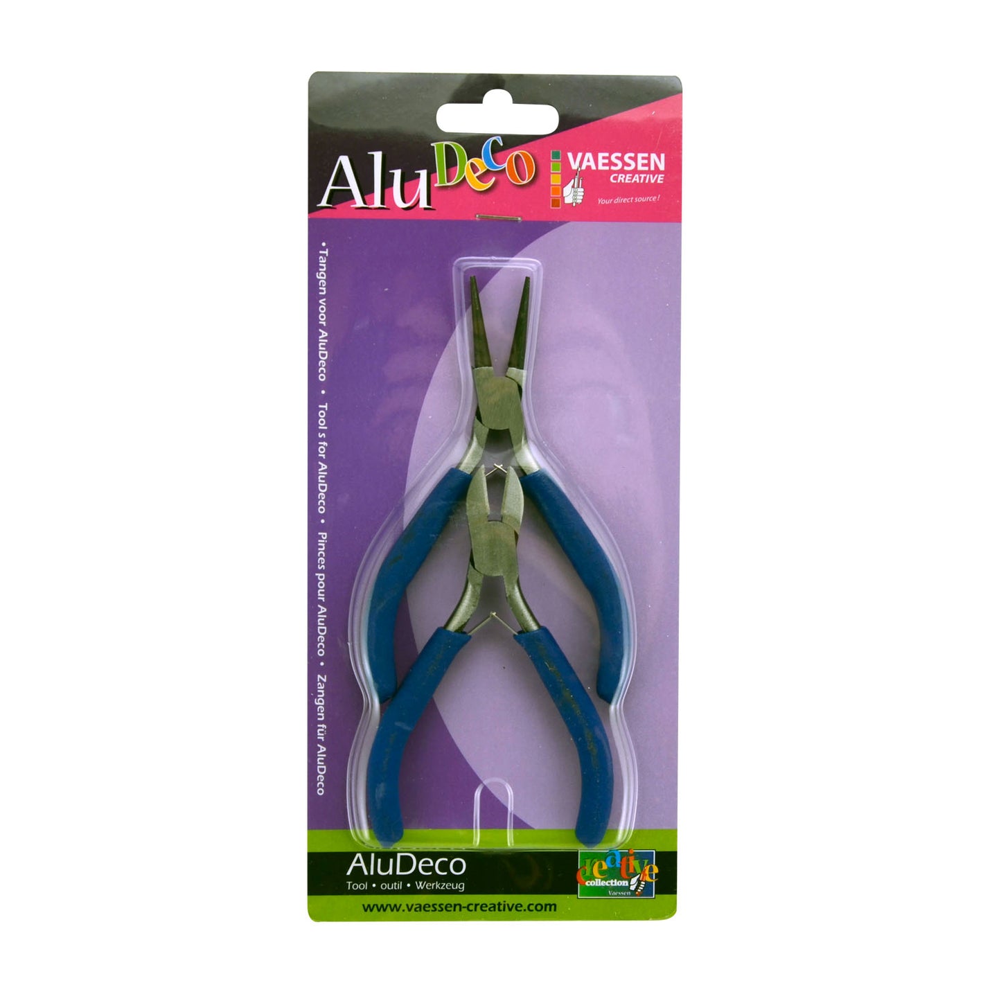 Vaessen creative • jeu de pinces à bijoux alu déco 2pcs