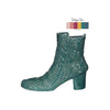 Idées 4 saisons vase bottillon pétrole ø7x22x19cm