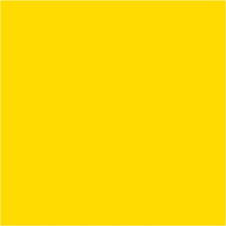 Peinture acrylique Creall Studio, semi-opaque, jaune primaire (06), 500 ml 1 flacon