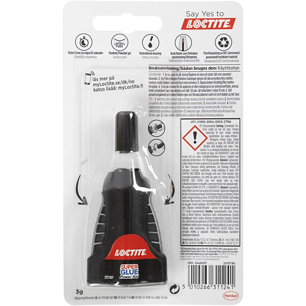 Loctite Power Flex Senedelijl, 3 gr 1 pièce