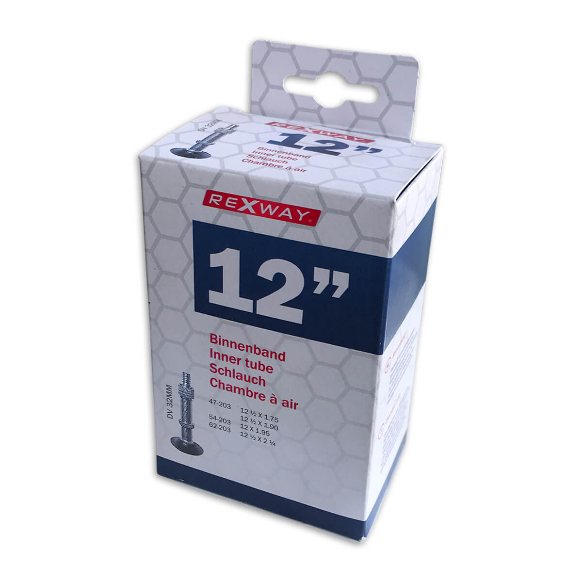 Rexway Bicycle Inner Tube 12 Inch DV