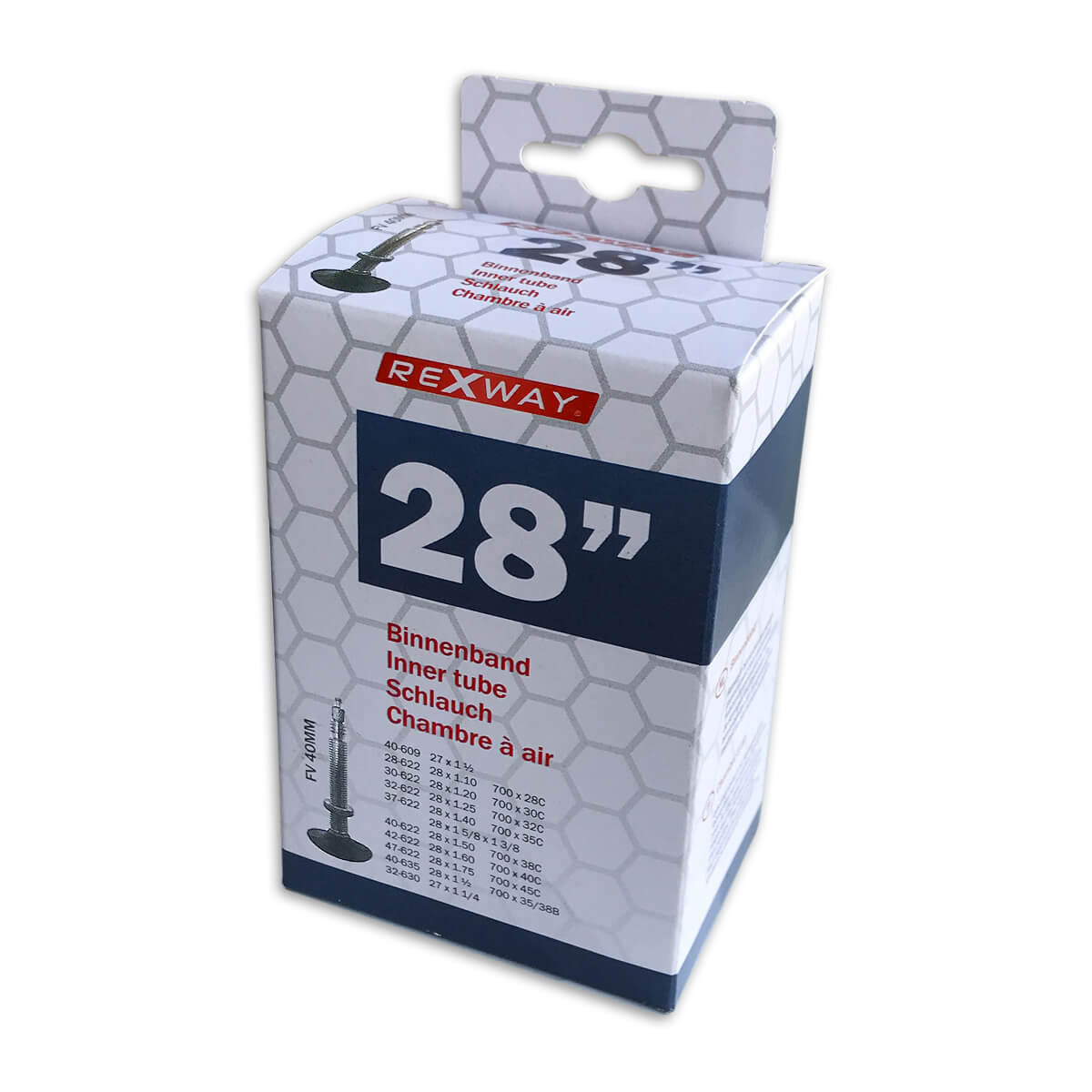Rexway Chambre à air pour vélo 28 pouces SV