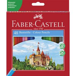 Faber Castell Faber Castell FC-120148 Crayon coloré Faber-Castell Castle Hexagonal Cardboard Bas avec 48 pièces