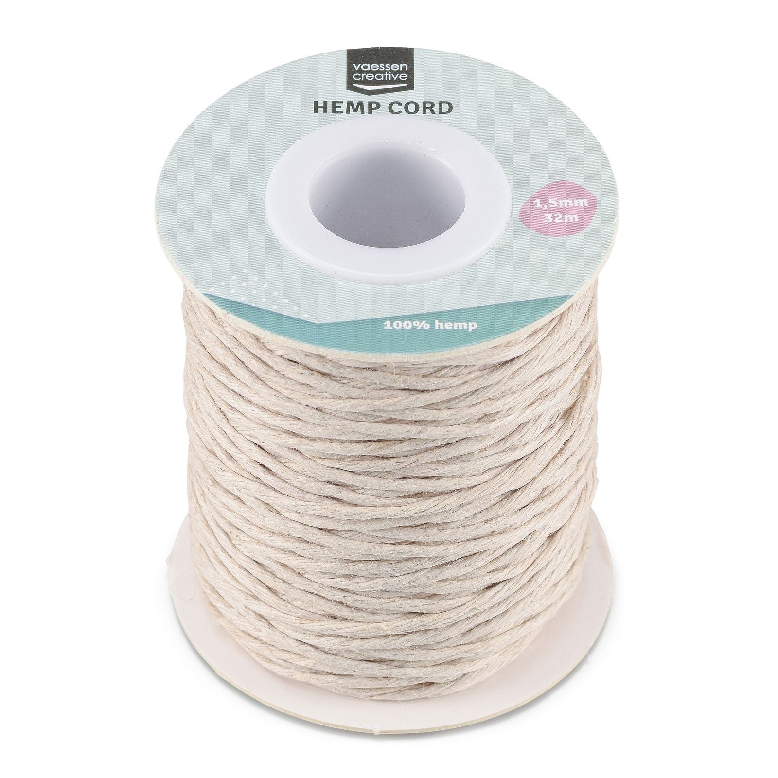 Vaessen creative • corde de chanvre naturel 1,5mmx32m