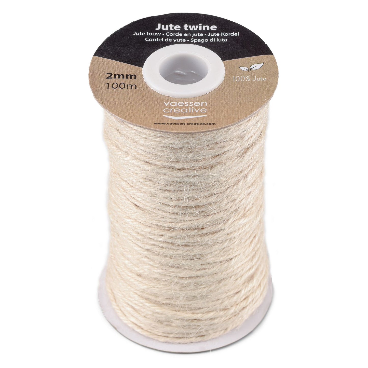 Vaessen creative • corde de jute ivoire 2mmx100m