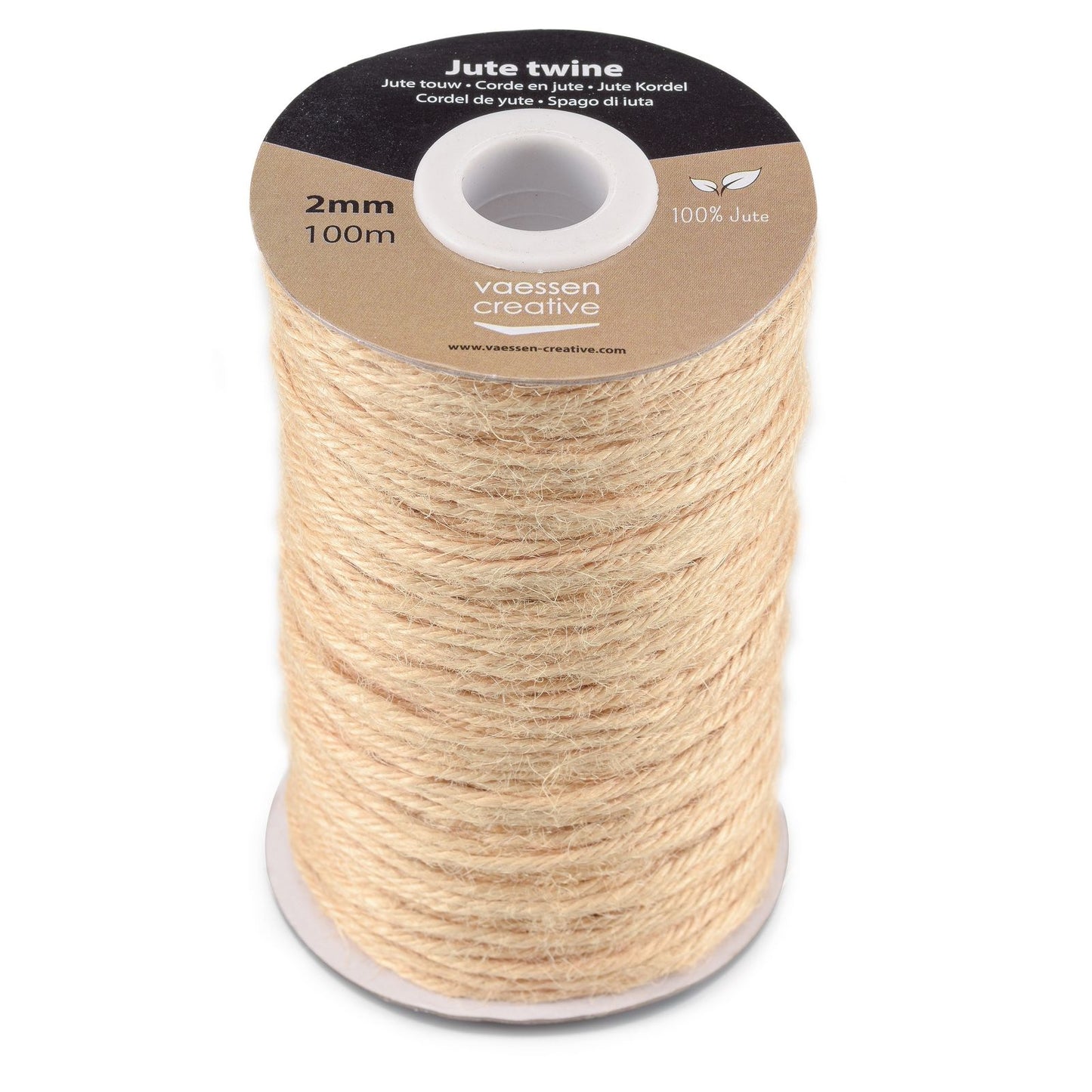 Vaessen creative • corde de jute beige 2mmx100m