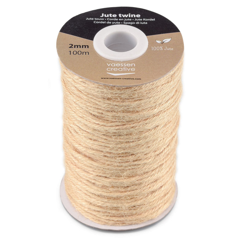 Vaessen creative • corde de jute beige 2mmx100m