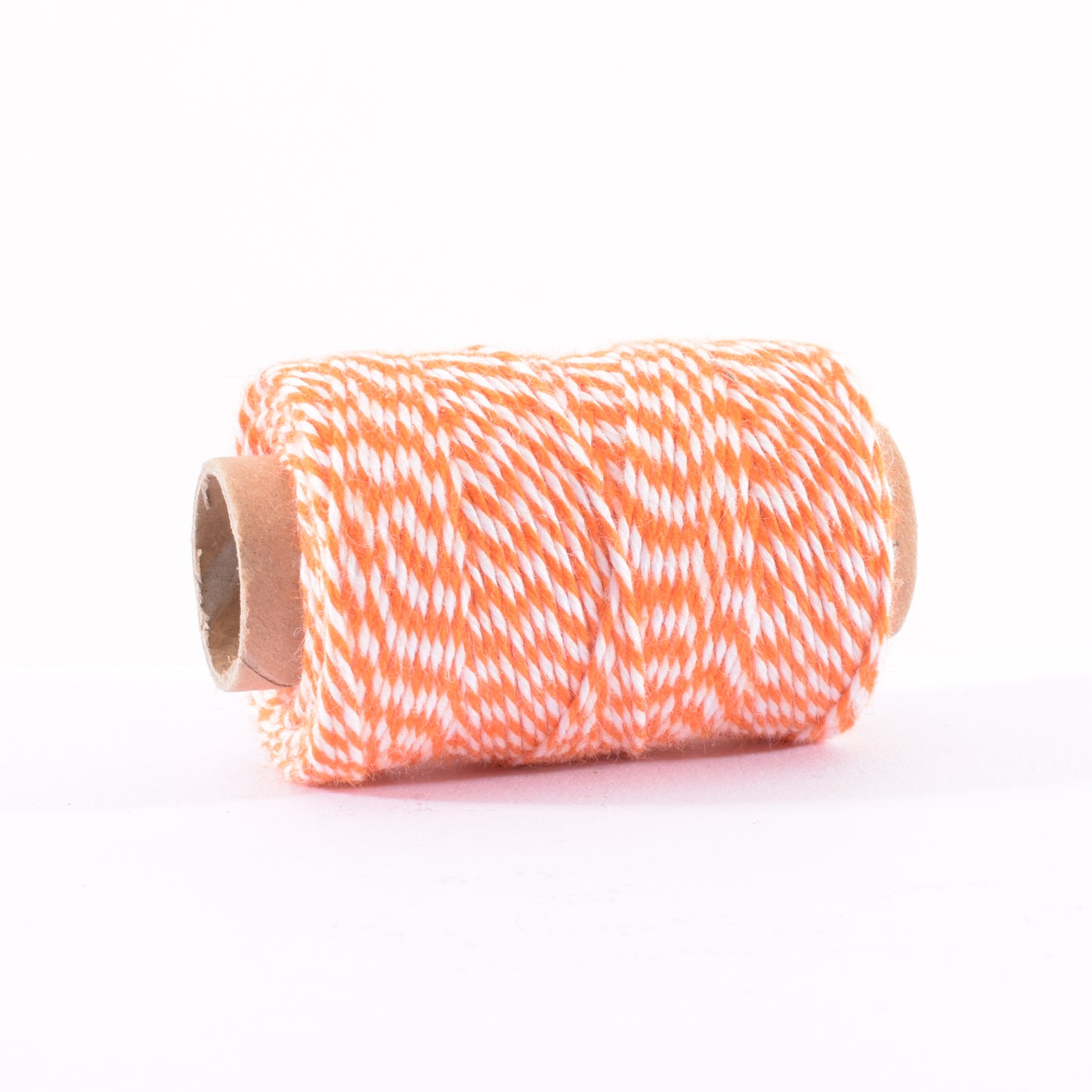 Vaessen creative • ficelle de boulanger 45m orange-blanc 1mm