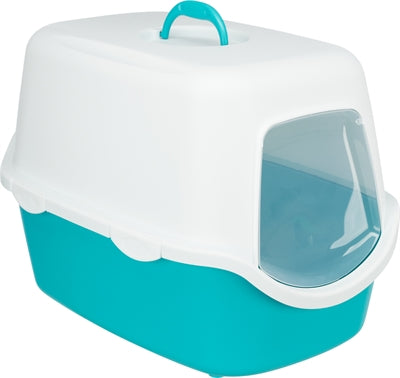 Trixie Cat Box Vico turquoise blanc