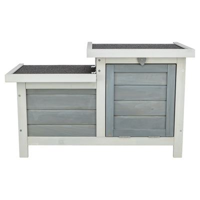 Maison de rongeurs trixie avec 2 entrées blanc gris
