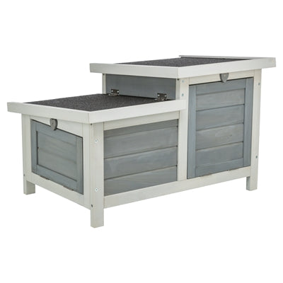 Maison de rongeurs trixie avec 2 entrées blanc gris