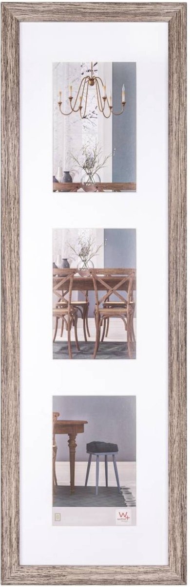 Walther fiorito - cadre en bois mdf - format photo 3x10x15 cm - noyer