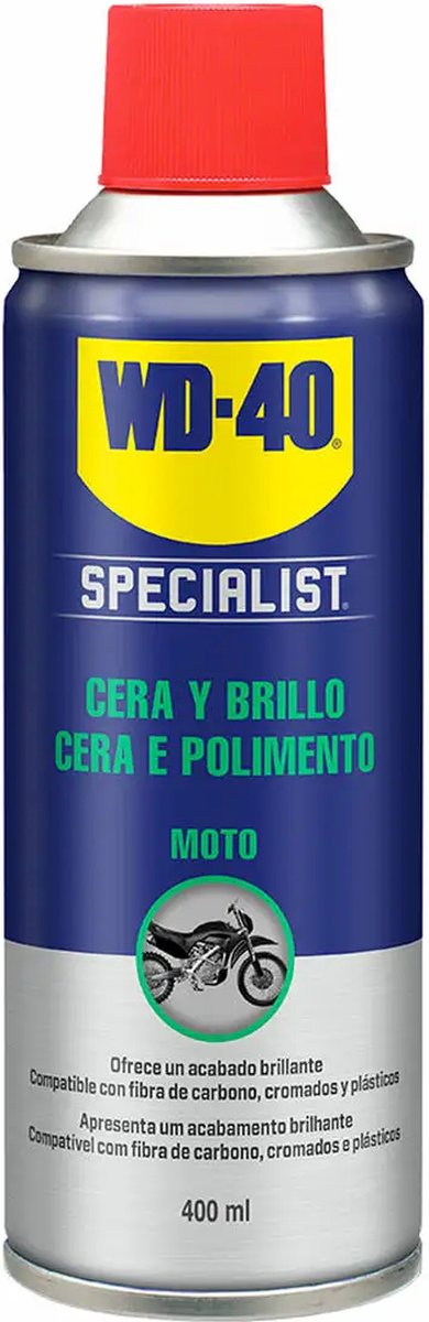Le polisseur moto WD-40 était de 400 ml