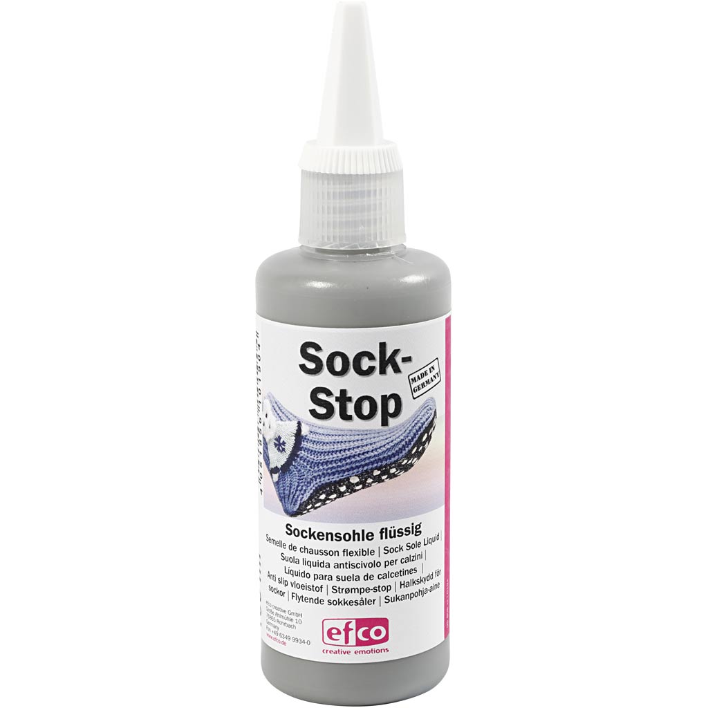 Creativ Company Sock-Stop Grey Anti-Slip, 100 ml