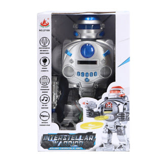 Robot guerrier interstellaire radiocommandé avec lumière et son, 2 assortis