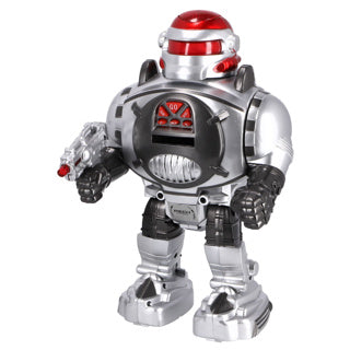 Robot guerrier interstellaire radiocommandé avec lumière et son, 2 assortis