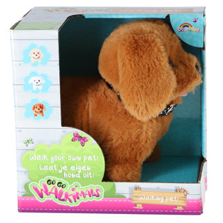 Pluchiez en peluche promenade de chien et d'écorce de chiens assorti