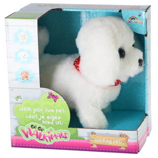 Pluchiez en peluche promenade de chien et d'écorce de chiens assorti