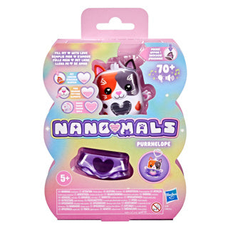 Nano-mals purrnelope le chat calico - électronique - plus de 70 réactions - interactif