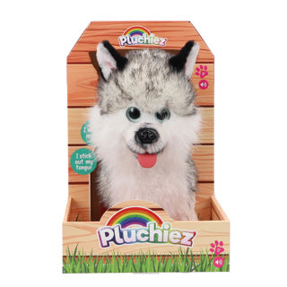 Hajko husky en peluche qui aboie avec échappements