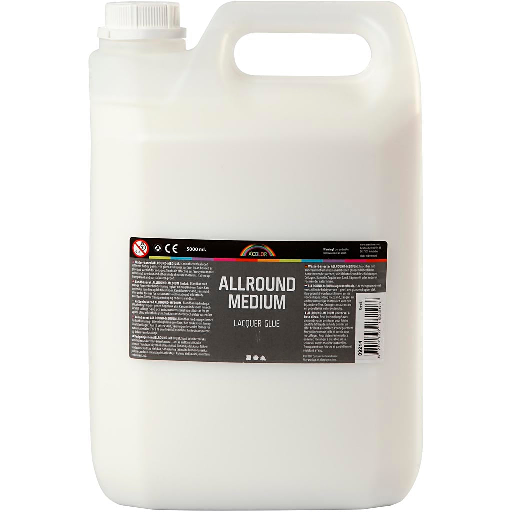 Laque adhésive moyenne polyvalente A-color, 5000 ml 1 flacon