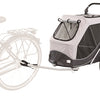 Chariot de vélo de chien trixie gris pliable