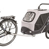 Chariot de vélo de chien trixie gris pliable