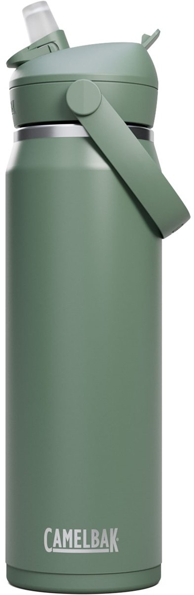 Gourde Camelbak Thrive Flip Straw - 750 ml - acier inoxydable - avec paille - bouteille d'eau isolante - vert
