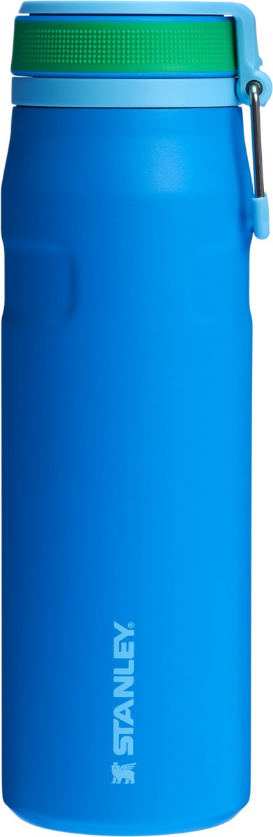 Bouteille d'eau Stanley twist flip 2.0 avec bouchon tournant avec ressort 0,7 l - 10 heures au froid - 2 jours au froid avec de la glace - gourde en acier inoxydable - sans BPA - étanche - passe au lave-vaisselle - azur