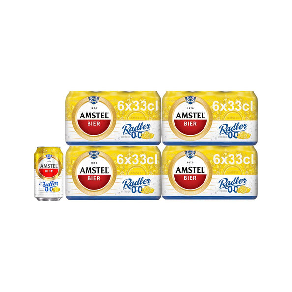 Amstel radler 0,0% canette (24x 33cl)