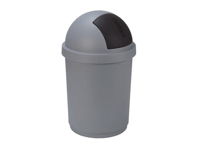 Poubelle à balles Curver roll 50l argent noir