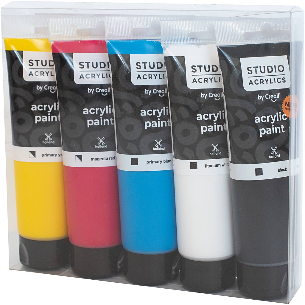 Creall Studio Acrylic Paint, 5x120 ml