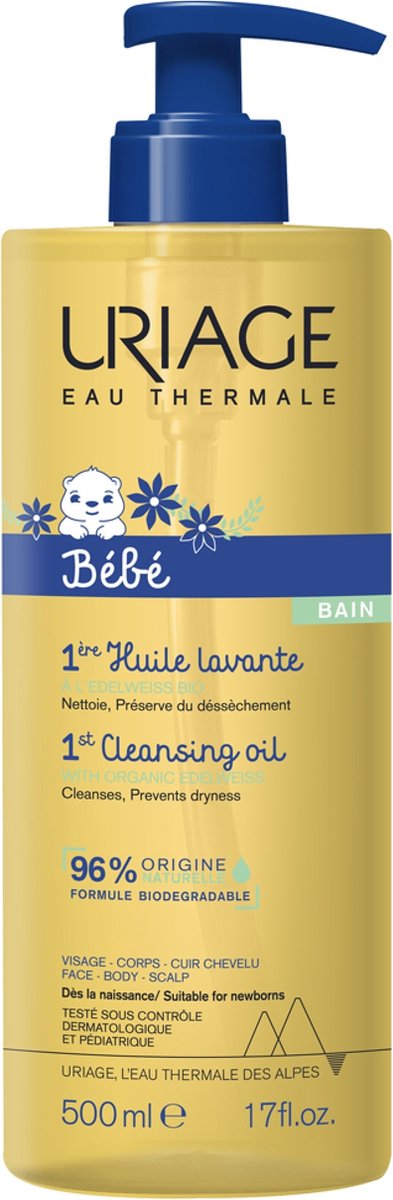 Uriage bebe 1ere huile lavante fp 500 millilitres