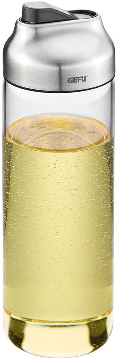 Distributeur d'huile et de vinaigre Gefu Kippo – 400 ml – verre borosilicate – couvercle verseur automatique – anti-goutte