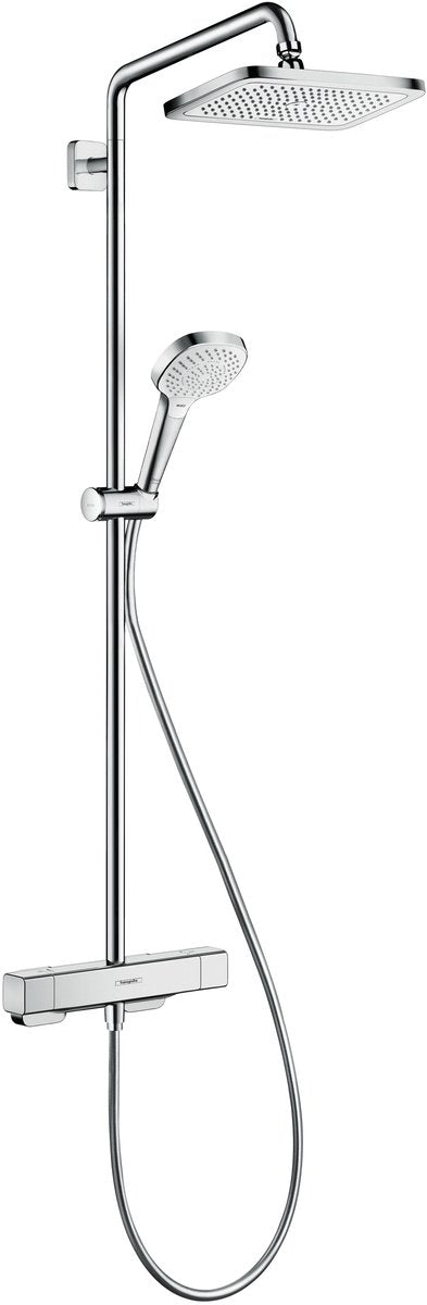 Hansgrohe croma e showerpipe 1jet avec thermostat chromé