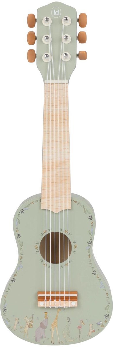 Petite guitare hollandaise en bois - vert FSC - amis safari
