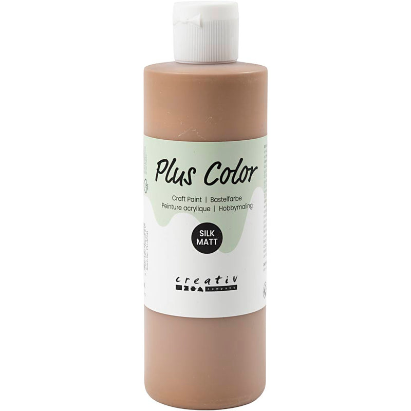 Peinture acrylique Plus Color, marron clair, 250 ml 1 bouteille