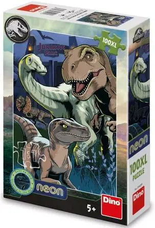 Puzzle néon des dinosaures 100 xl pièces