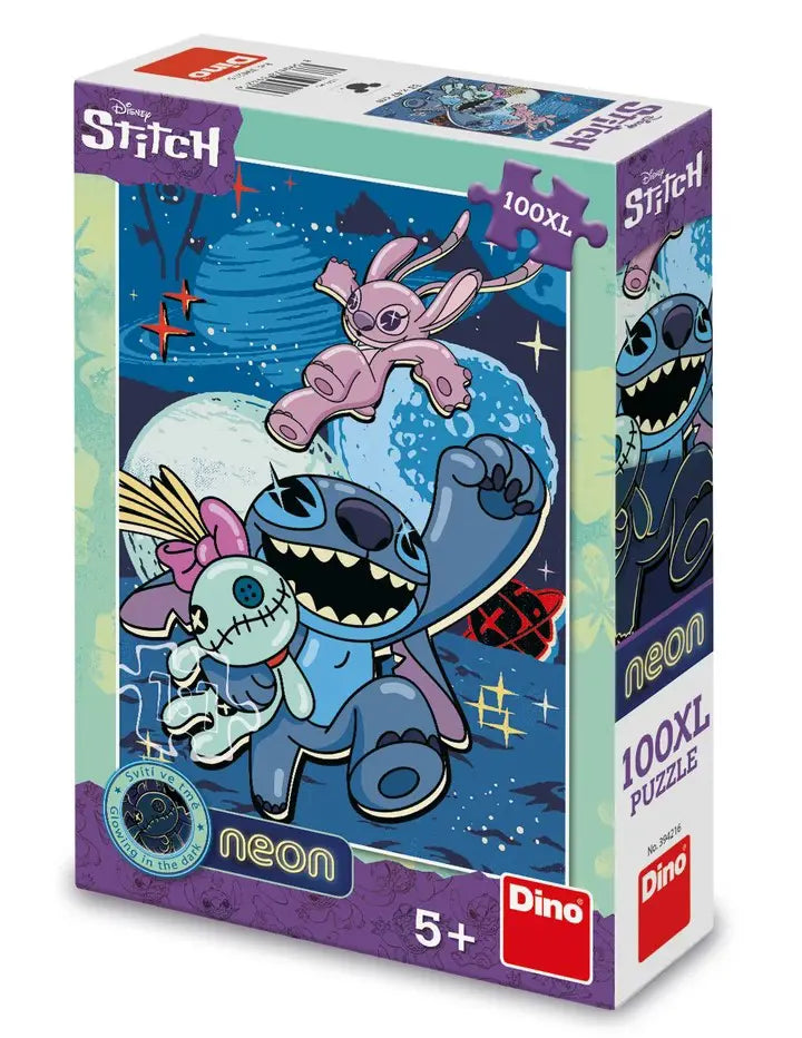 Puzzle de néon Disney de Stitch 100 Pieces