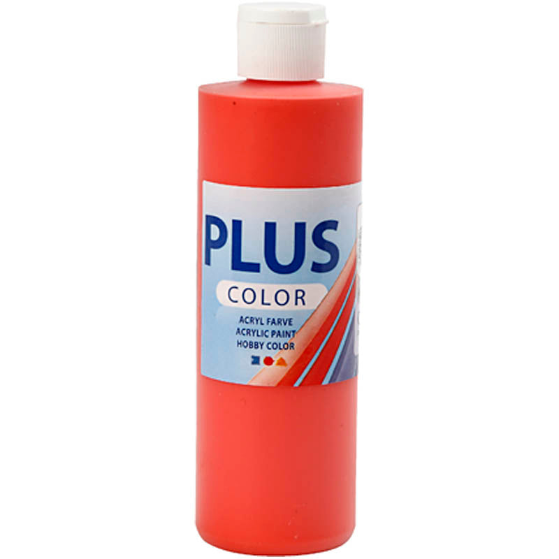 Peinture acrylique Plus Color, rouge brillant, 250 ml 1 flacon