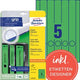 Étiquettes de dos de lime avery zweckform ultragrip vert