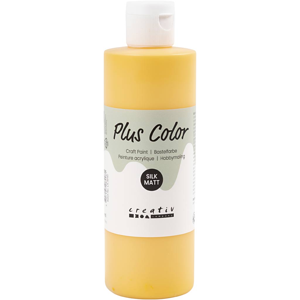 Peinture acrylique couleur Plus, soleil jaune, 250 ml 1 bouteille