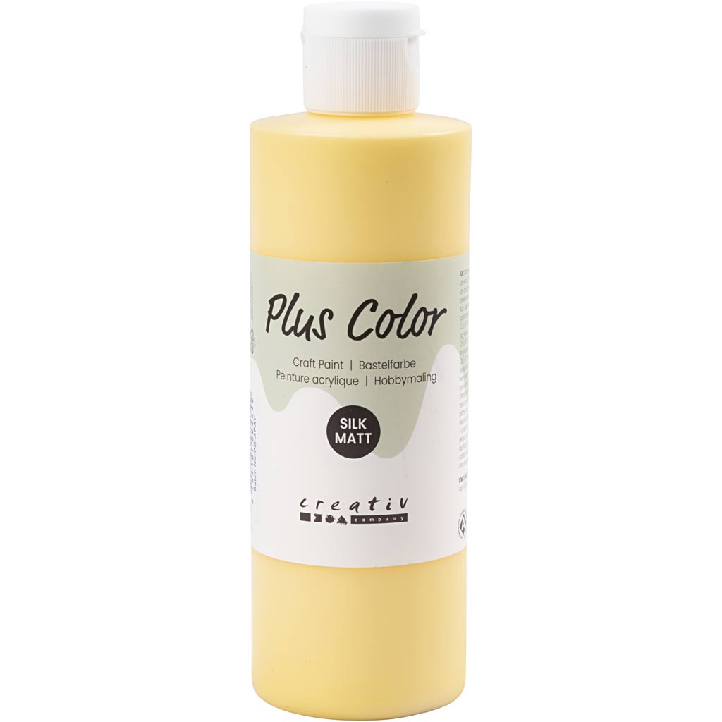 Peinture acrylique Plus Color, jaune crocus, 250 ml 1 flacon