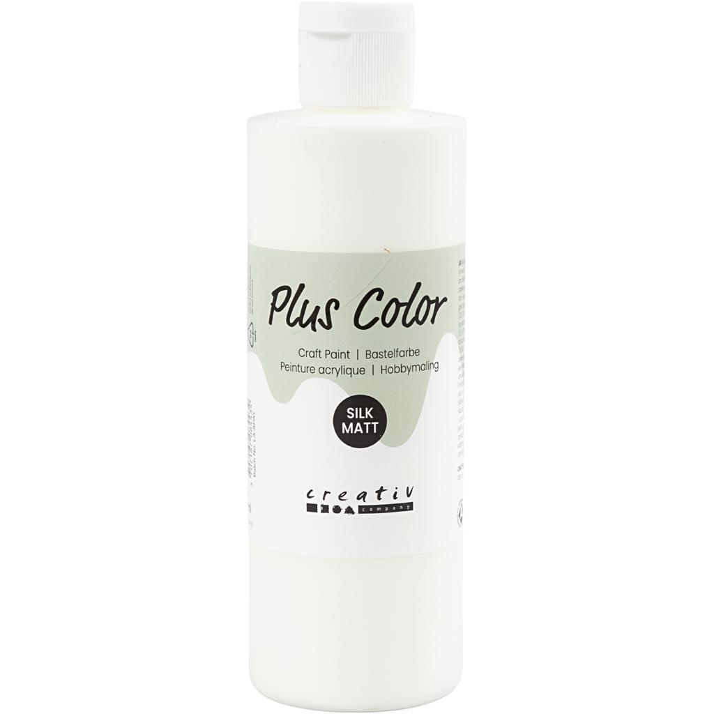 Peinture acrylique Plus Color, blanc cassé, 250 ml 1 flacon