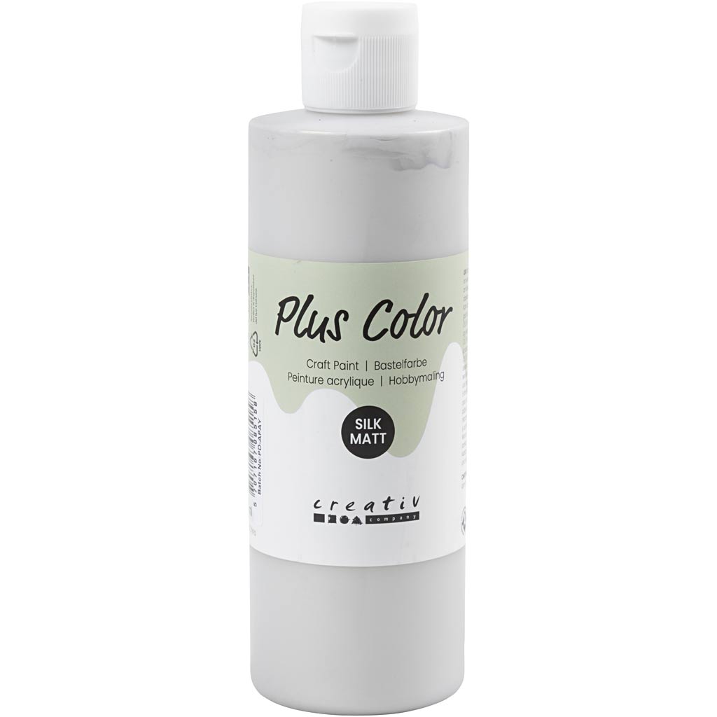 Peinture acrylique Plus Color, argent, 250 ml 1 bouteille