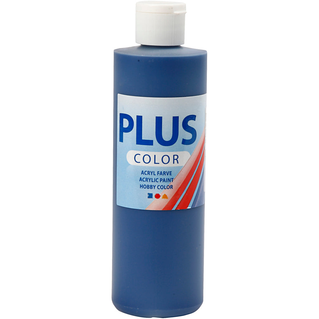 Peinture acrylique Plus Color, bleu marine, 250 ml 1 flacon