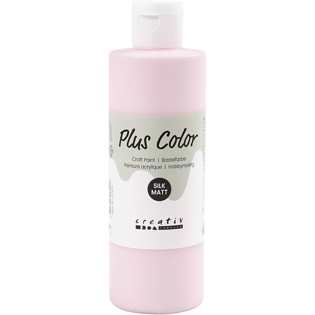 Peinture acrylique Plus Color, rose tendre, 250 ml 1 flacon