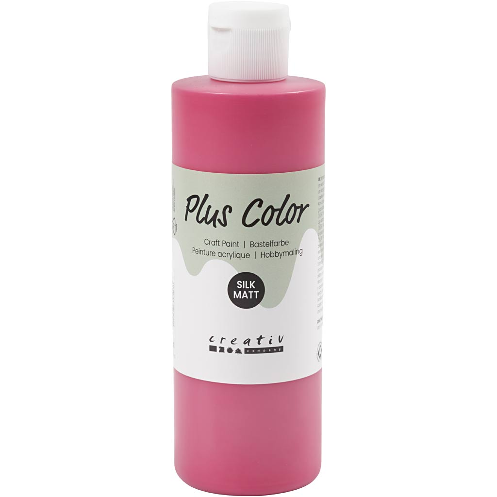 Peinture acrylique Plus Color, rouge primaire, 250 ml 1 flacon