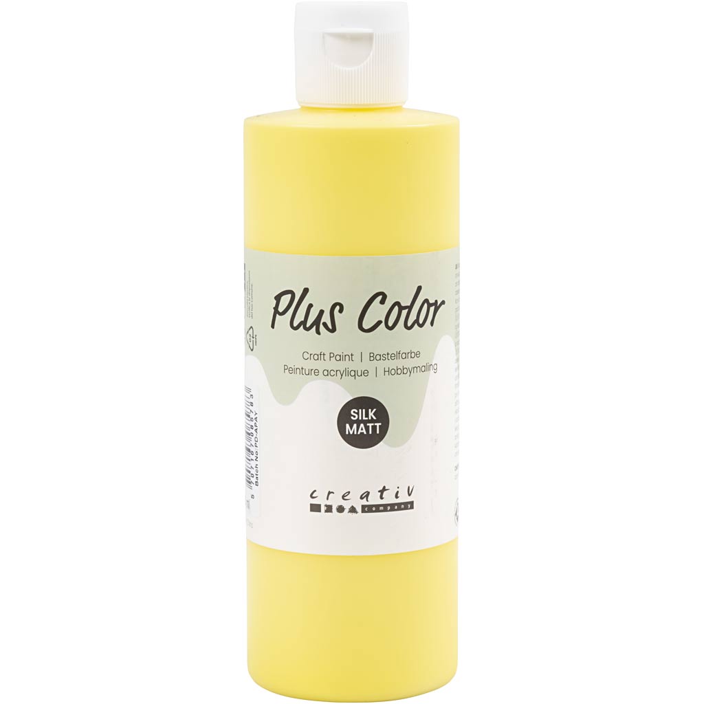 Peinture acrylique Plus Color, jaune primaire, 250 ml 1 flacon
